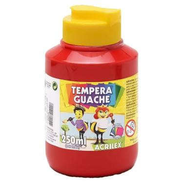 Imagem de Tinta Tempera Guache 250ml 507 - Vermelho Fogo - ACRILEX, 507 - VERMEL