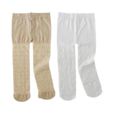 Imagem de Meias-calças De Verão Para Bebês Meninas, 2 Pares, Leggings Com Coraçã