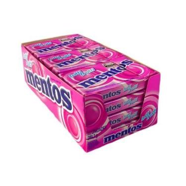 Imagem de Bala Slim Box tutti frutti caixa com 12 unidades de 24,1g - MENTOS