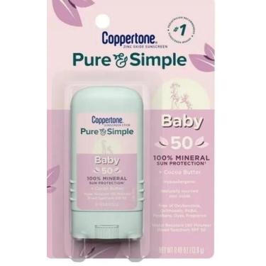 Imagem de Coppertone Protetor Solar Bastão Bebê Pure Simple FPS 50 13.9g