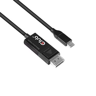 Imagem de Club3D Cabo USB C para DisplayPort 1.4 8K 60Hz, 4K 120Hz e DisplayPort para USB C bidirecional 1,8 metros/1,8 pés HDR (CAC-1557)
