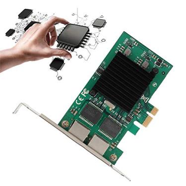 Imagem de Cartão de rede Gigabit da Wendry, PCI-Express de porta dupla, função inovadora de gerenciamento de energia, estrutura compacta, PCI-E X1 1000 Mbps cartão de rede Gigabit Ethernet de porta dupla