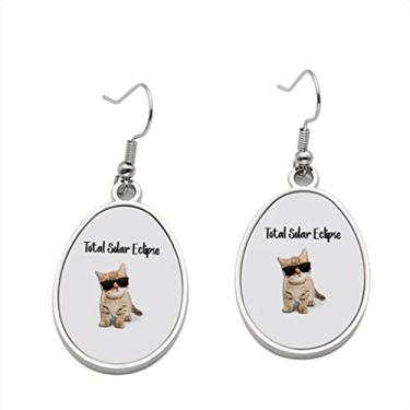 Imagem de Brinco de eclipse solar total – Brincos pendentes para meninas – Presente de festa de aniversário dos namorados