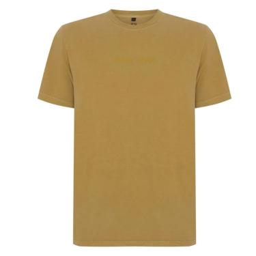 Imagem de Camiseta John John Embossed Honey Masculina Amarelo Escuro