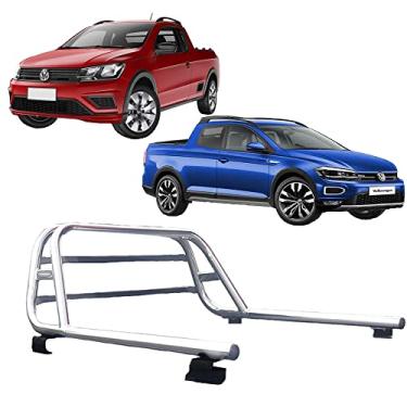 Imagem de Santo Antonio com corrimão Duplo CROMADO Saveiro 2010 a 2020