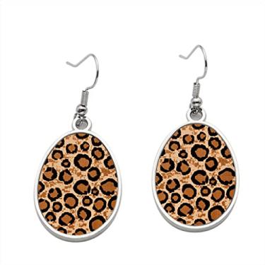 Imagem de Brinco com estampa de leopardo - Brincos pendurados para meninas - Presente de festa de aniversário dos namorados, Metal, Sem pedras preciosas