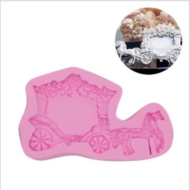 Imagem de Molde De Silcone Princesa, Carruagem, Cavalo