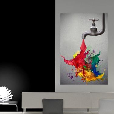 Imagem de Painel Adesivo de Parede - Tinta - 204pnm