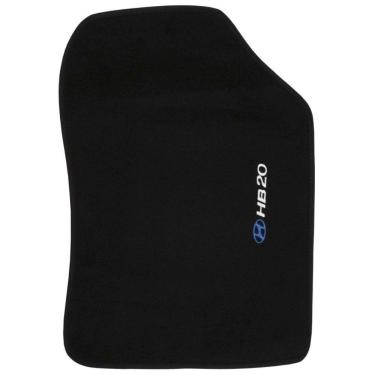 Imagem de Jogo de Tapete Automotivo Carpete Hyundai Hb20 2012 à 2018 Preto 5 Peças