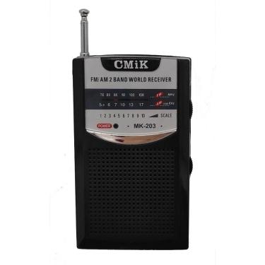 Imagem de Rádio de Bolso AM/FM 2 Bandas Preto - Quanhe