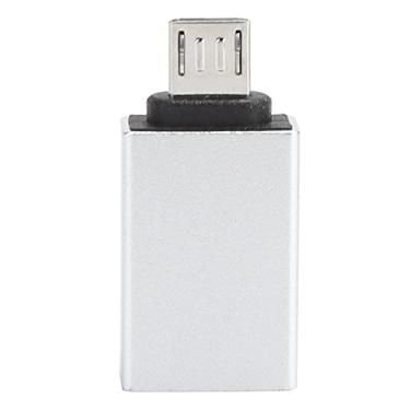 Imagem de USB para adaptador Android Micro OTG Converter Connector Transmissão de dados/Dispositivo de carregamento, para notebook/celular/tablet/teclado/mouse/gamepad (prata)