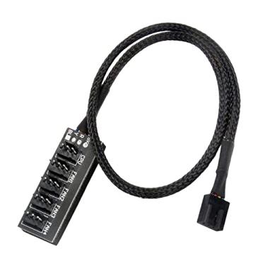 Imagem de Baoblaze Cabo de Ventilador PWM Splitter para Placa-mãe e Capa de Computador, 40 cm, 4 Pinos Fêmea e Macho, 1 Unidade