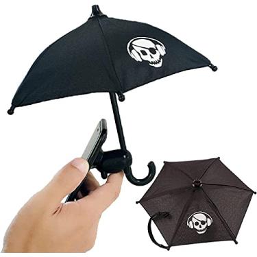 Imagem de Guarda-chuva de telefone para sol - Mini guarda-chuva para telefone com suporte de ventosa ajustável universal, guarda-chuva de telefone celular ao ar livre, guarda-sol anti-reflexo (Estilo 1)