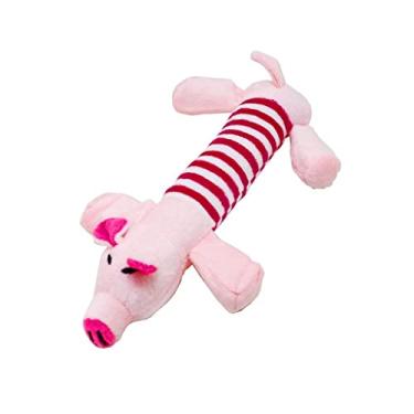 Imagem de Brinquedo Para Cachorro Pequeno Pelúcia Pato Porco Elefante (Porco)