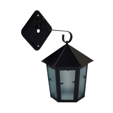 Imagem de Luminária de Parede Veneza Alumínio Fundido Preta 19x12cm