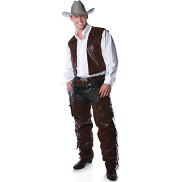 Imagem de Underwraps Calças de Cowboy Masculinas, Marrom, One Size