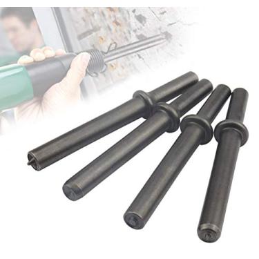 Imagem de Conjunto de 4 peças de martelo pneumático para rebites de ar, haste resistente 0,401 kit de ferramentas para martelo de ar.