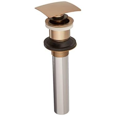Imagem de Delta 72174-CZ Ralo para pia de banheiro quadrado push-up sem transbordamento, champanhe bronze