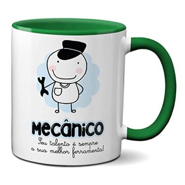 Imagem de Caneca Mecânico O Talento É Sempre A Melhor Ferramenta (Verde)