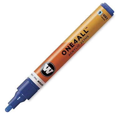Imagem de MOLOTOW Marcador de tinta acrílica ONE4ALL, 4 mm, azul verdadeiro, 1 cada (227.206)