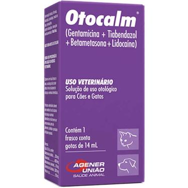 Imagem de Otocalm Agener União Solução Otológico para Cães e Gatos - 14 mL