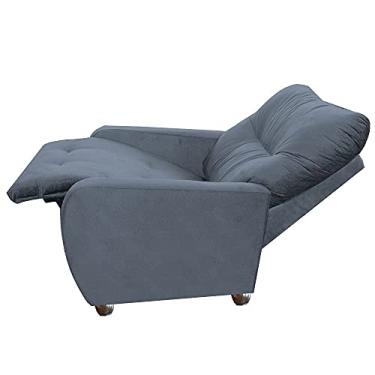 Imagem de Poltrona Para Extensão De Cílios Reclinável Suede Imperio Moderno Grafitte