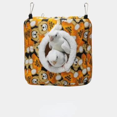 Imagem de Barn Eleven Ninho de pássaro quente de inverno, cama de rede para animais de estimação, periquito, calopsita e periquito, periquito, periquito, coopsita (grande)