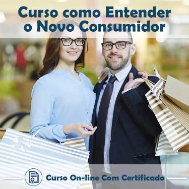 Imagem de Curso online em videoaula sobre Entendendo o Novo Consumidor com Certificado + 2 brindes