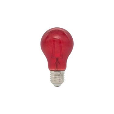 Imagem de LÂMPADA A60 FILAMENTO LED 4W BULBO VERMELHO AUTOVOLT E27