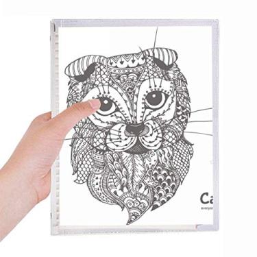 Imagem de Caderno para bebê com tinta humana de gato, folha solta, diário recarregável, papelaria