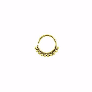 Imagem de Piercing Argola Bolinha Delicada Aço PVD Gold 6mm