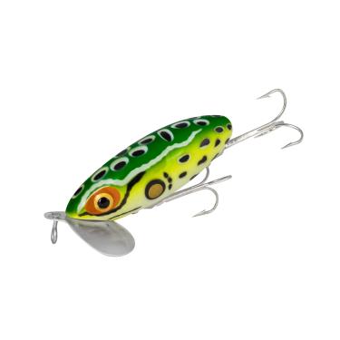 Imagem de Arbogast Isca de pesca de robalo Jitterbug Topwater - Excelente para pesca noturna, equipamento de pesca de água doce e acessórios, sapo leopardo, 6,5 cm