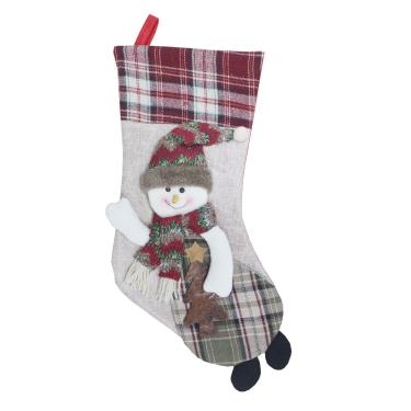 Imagem de Saco de presente com meias de natal meias de natal_Boneco de neve