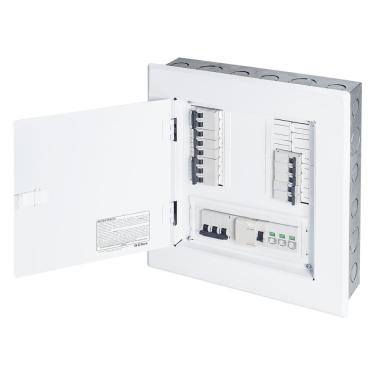 Imagem de Quadro trifásico 16 disjuntores din 100a embutir+geral+09mod