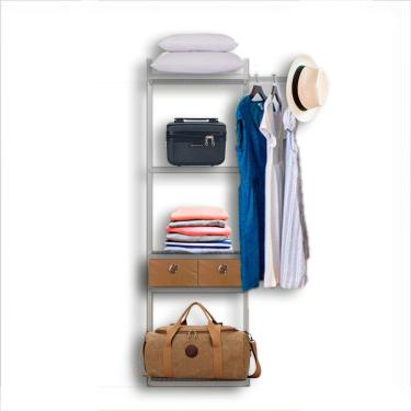 Imagem de Roupeiro armário aramado suspenso alta durabilidade praia 1,00 BR