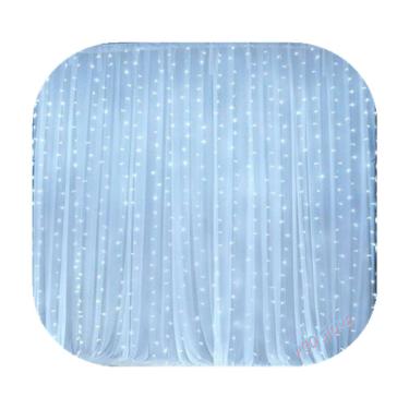 Imagem de Cortina 300 Led 3,0m x 2,0m Branco Frio Quente Colorido Decor Festa Casa Natal