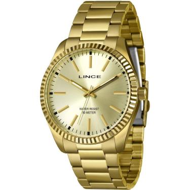 Imagem de Relógio Lince Masculino Ref: Mrgh191l46 C1kx Casual Dourado