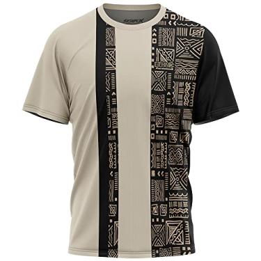 Imagem de Camiseta Masculina Estampa Etnica Tribal Geometrica HD Premium Confortável Moda Urbana