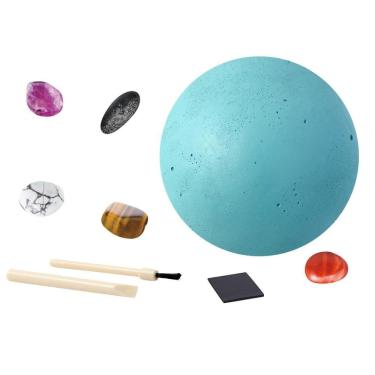 Imagem de Pedra de Escavação Arqueológica Infantil Os Oito Planetas do Sistema Solar Brinquedo de Aventura