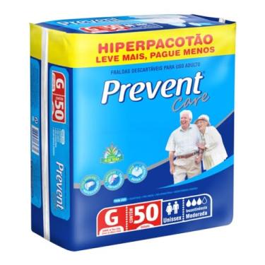 Imagem de Fralda Geriátrica Prevent Hiper G com 50 Unidades