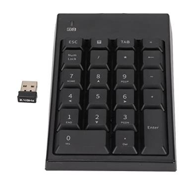 Imagem de Tangxi Teclado numérico portátil ultrafino 2,4 G USB numérico, teclado numérico mecânico externo de 22 teclas para laptop, computador PC