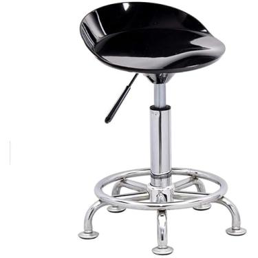 Imagem de Banqueta sobre rodas Cadeira de assento resistente - Cadeira de bar Abs Cadeira de bar Fashion pode levantar rotação de 360 ​​° Cadeira de bar Banqueta de bar simples Recepção doméstica Banqueta alta