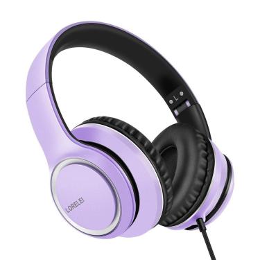 Imagem de Fones de ouvido LORELEI X8 Over-Ear com fio com microfone Dark Purp