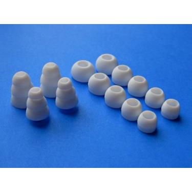 Imagem de Conjunto de pontas auriculares de substituição branco compatível com fones de ouvido intra-auriculares Monster Tour, urBeats 2.0, Heartbeats 2.0, DiddyBeats e Monster Turbine Pro