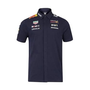 Imagem de Camisa masculina de botão Red Bull Racing F1 2024 Team, Azul marino, P