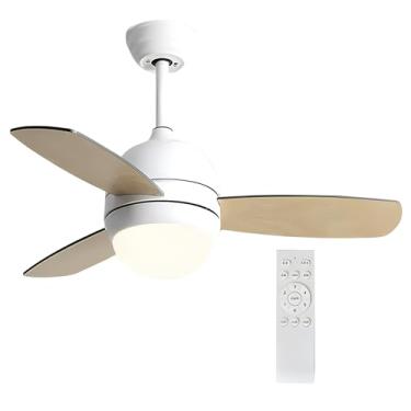 Imagem de Ventiladores De Teto Com Luzes, Ventilador De Teto Moderno Com Controle Remoto, Luz De Ventilador De Teto Com Motor Reversível, Para Quarto De Pátio (Color : Style 6, Size : 36in)