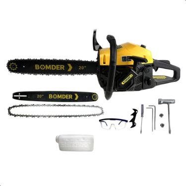 Imagem de Motosserra a gasolina Serra Corte rápido 58cc 2.8kw BOM-9203 com óleo +Acessórios