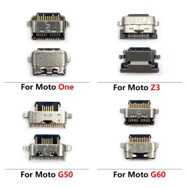 Imagem de 50 pces porta conector de carregamento usb para moto g60s g60 g10 g20 g30 g50 g100 z3 g9 plus power