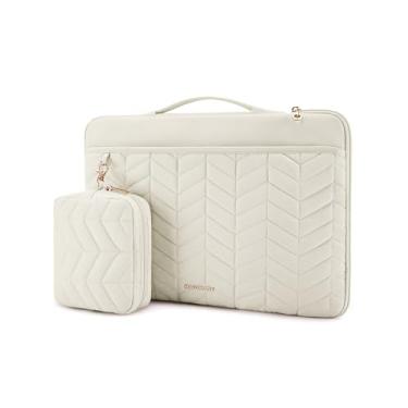 Imagem de Capa BAGSMART para laptop de 13 a 14” com alça, bolsa acolchoada para laptop, capa com bolsa de acessórios para MacBook Air/Pro de 13,3 a 14”, capa para computador ajustada para Dell, HP