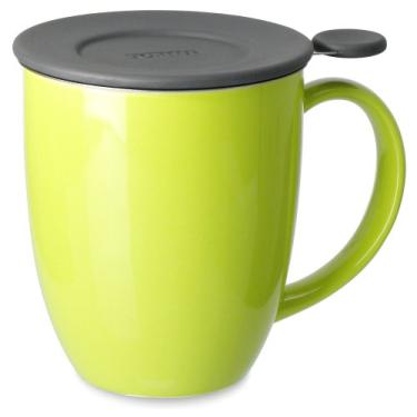 Imagem de FORLIFE Uni Brew-in-Mug com infusor de chá e tampa, 473 ml, limão